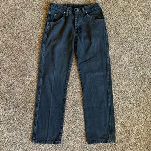 High Waisted Wrangler Straight Leg Jeans